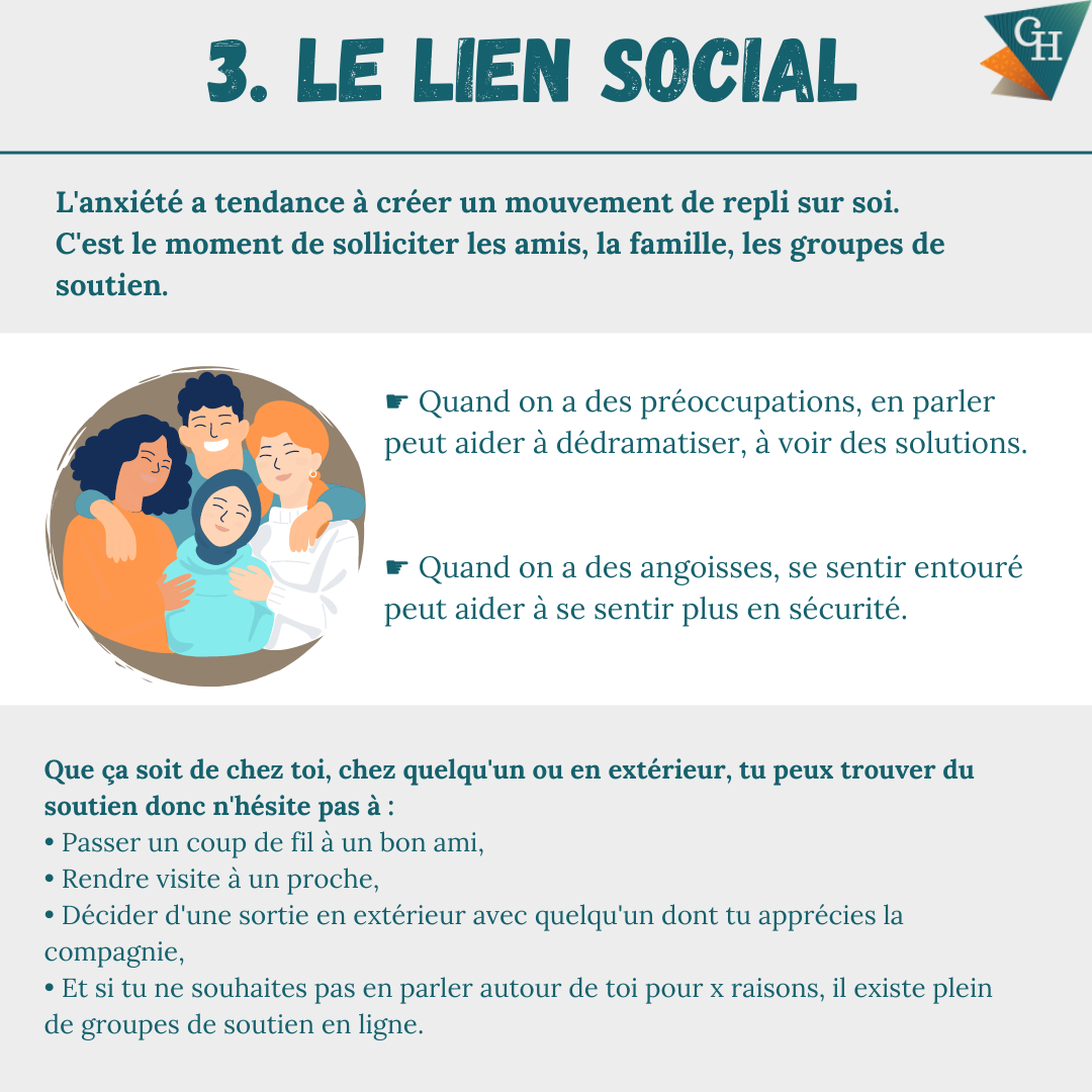 Conseil anxiété  lien social